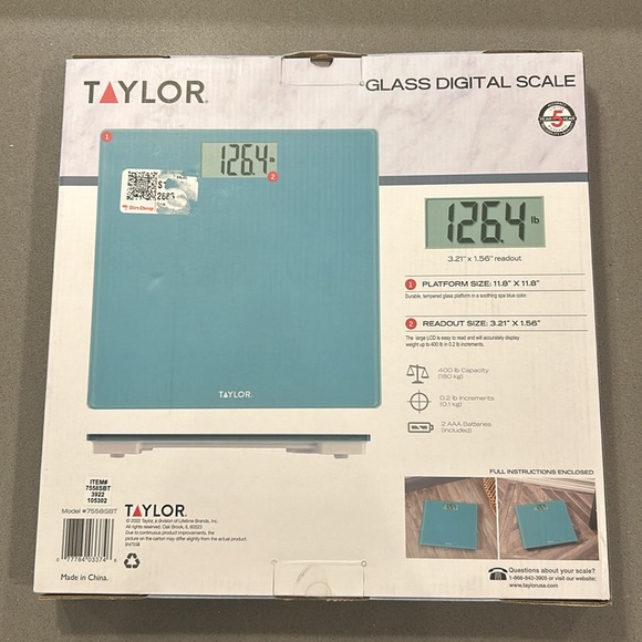Taylor Digital Scale Model # 7558BT - Picture 2 of 3